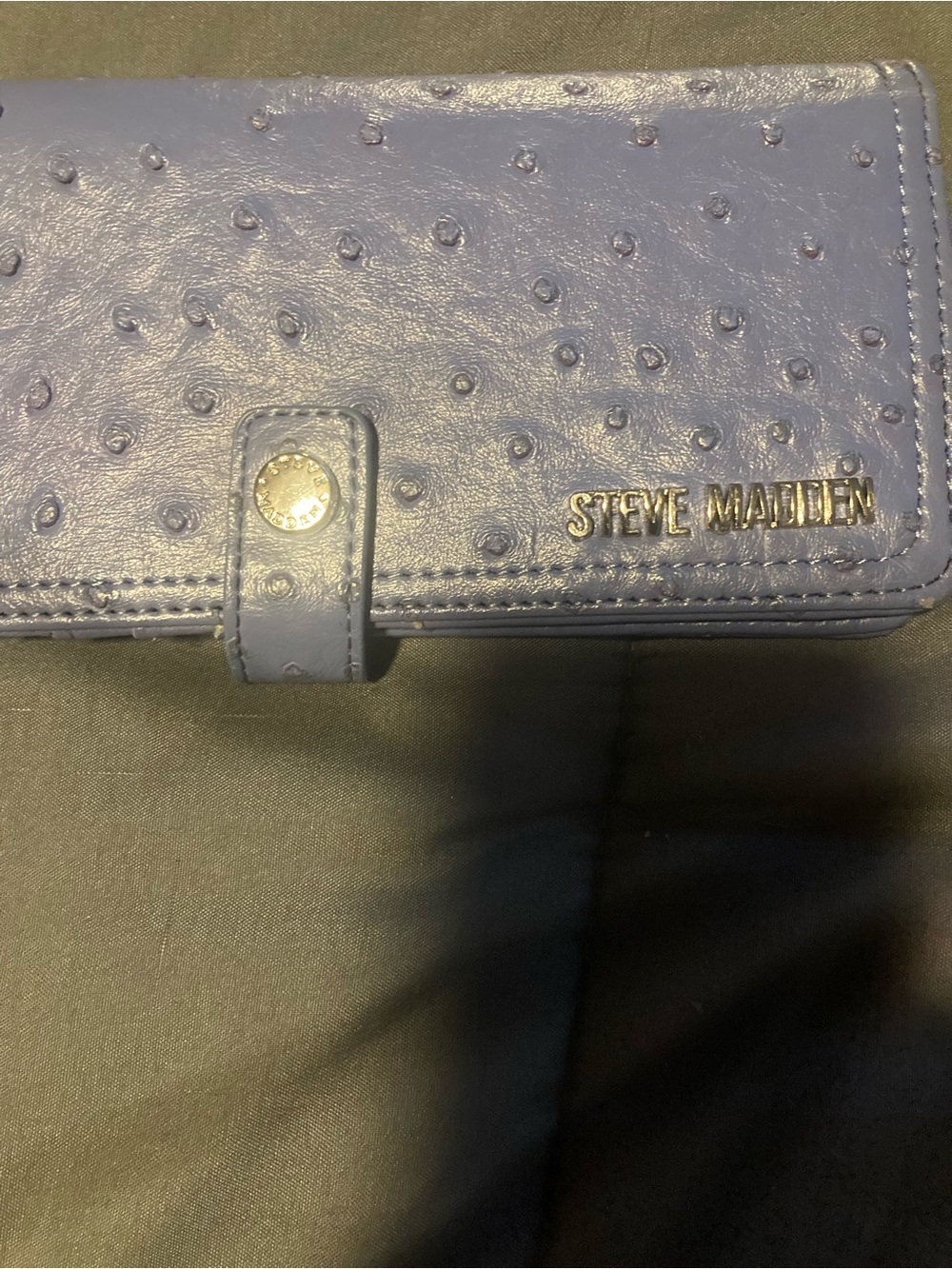 Steve Madden Lilac Textured Wallet with Logo